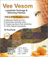 Vee Vesom Lymphatic Daiamage & Sliming Patches (10 Patches)